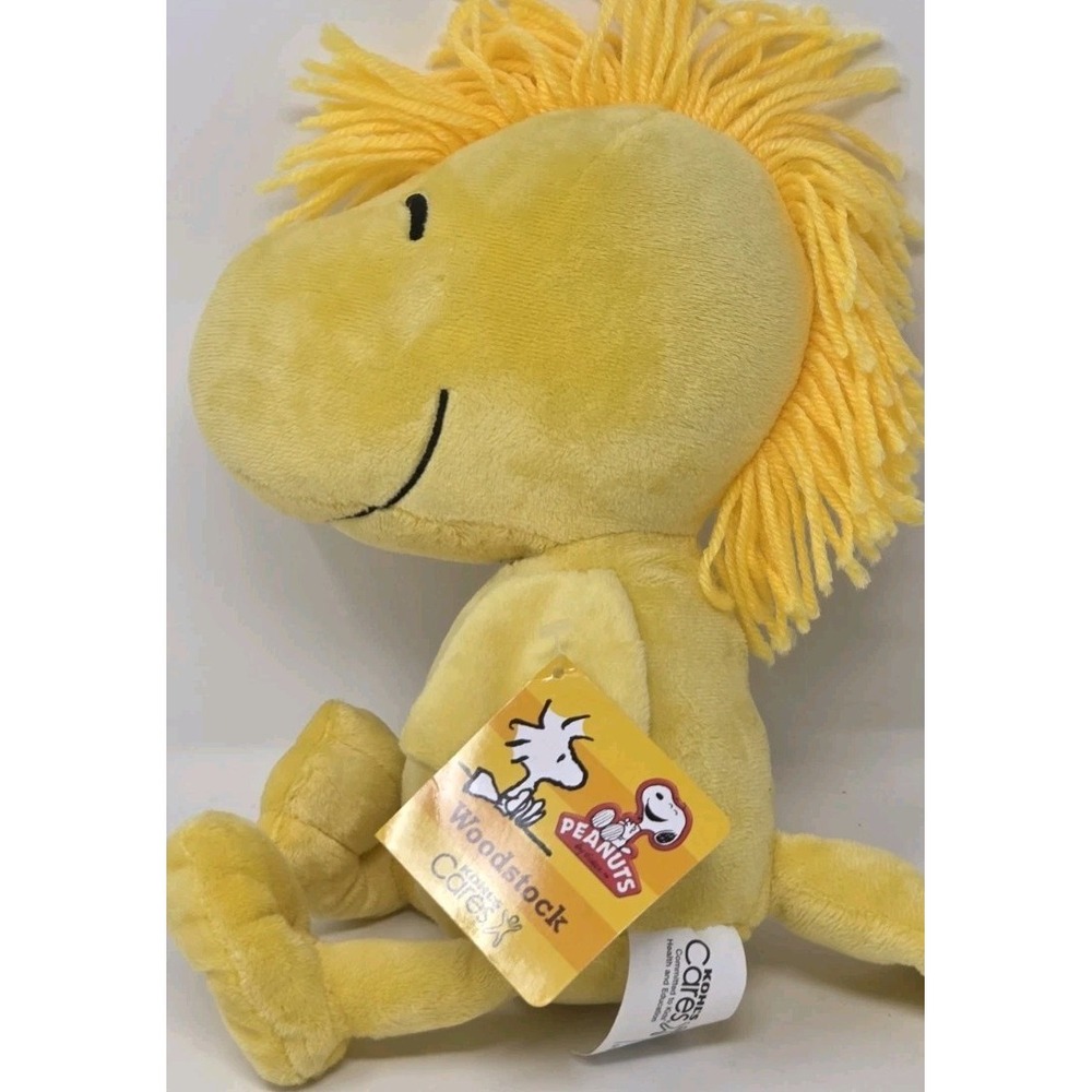 NEW Kohls Cares Woodstock Stuffed Animal Yellow Bird Peanuts Charlie Brown‎ 13"